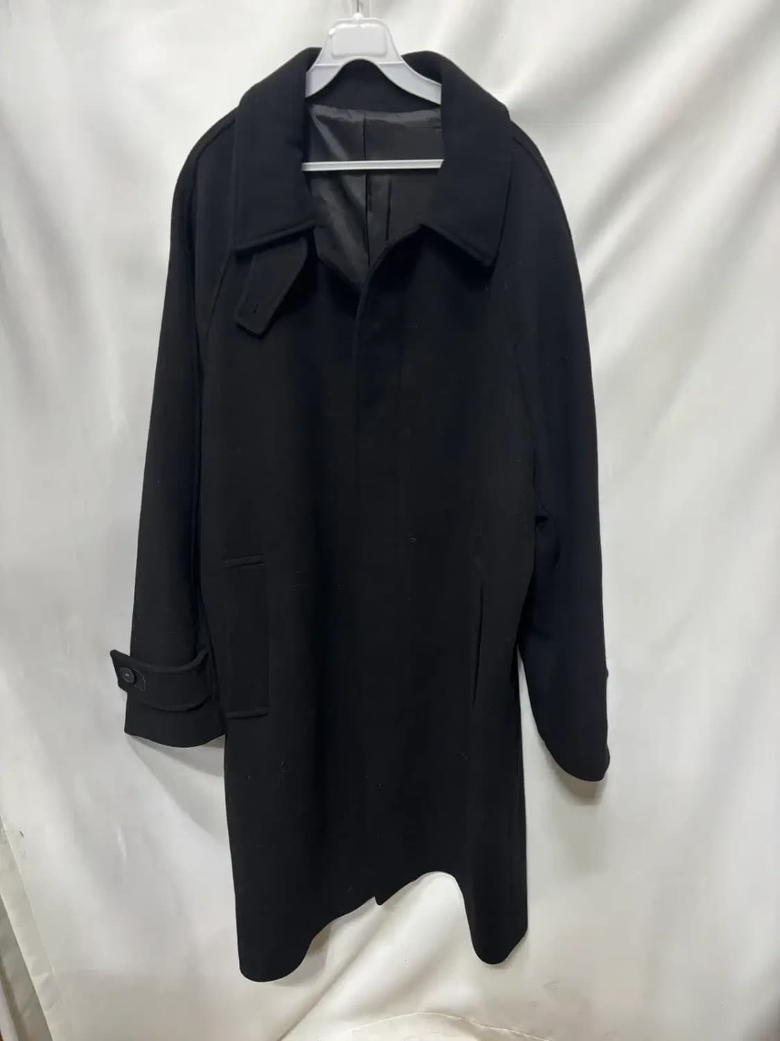 마인 브릿지 블랙 발마칸 울 롱코트 110 상품이미지1