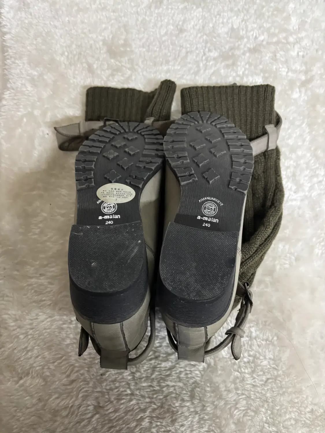 어 말란 레그 워머 니트 부츠 롱부츠 상품이미지4