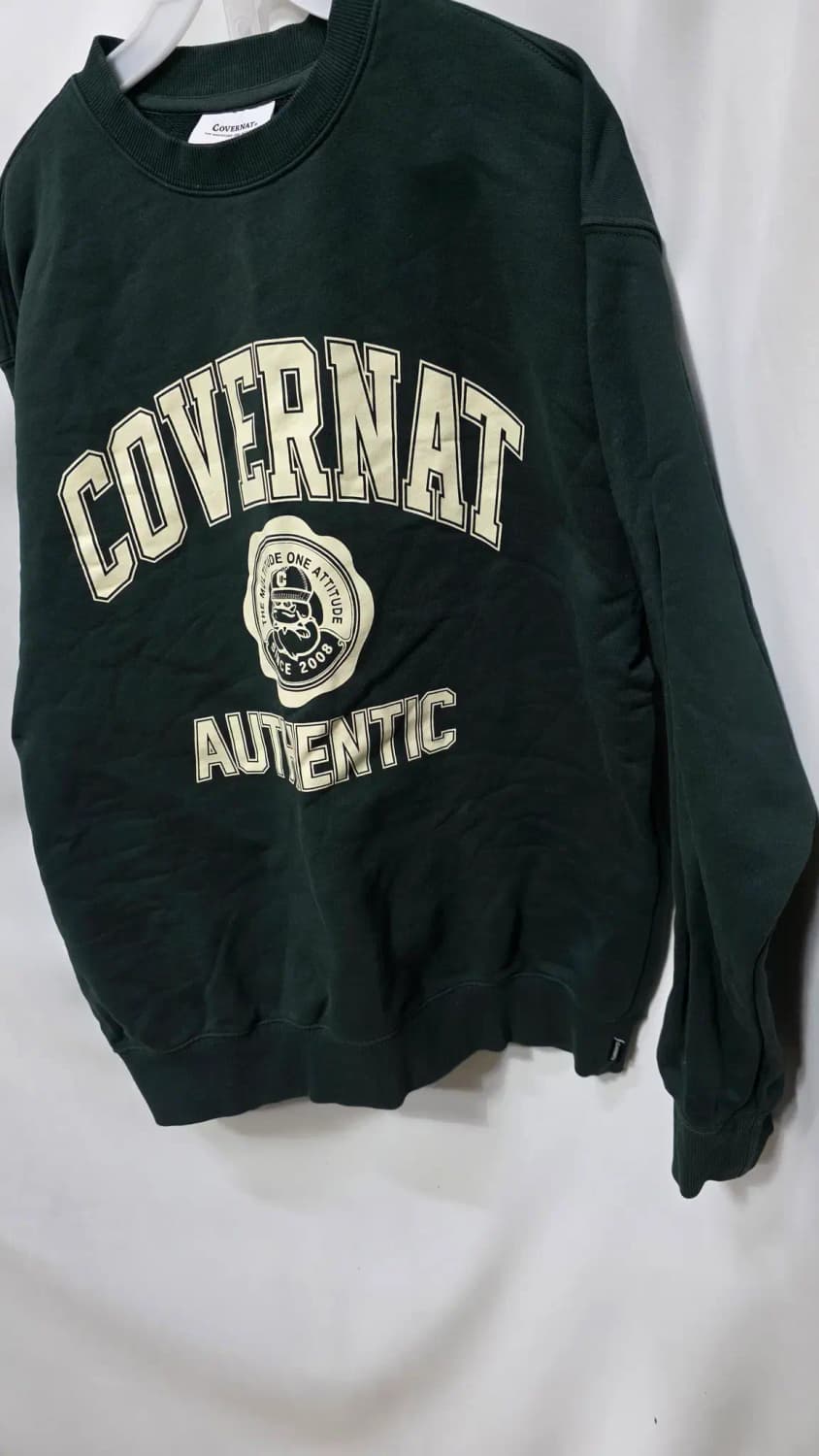 커버낫 빅로고 맨투맨 M 긴팔티셔츠 남여공용 상품이미지3