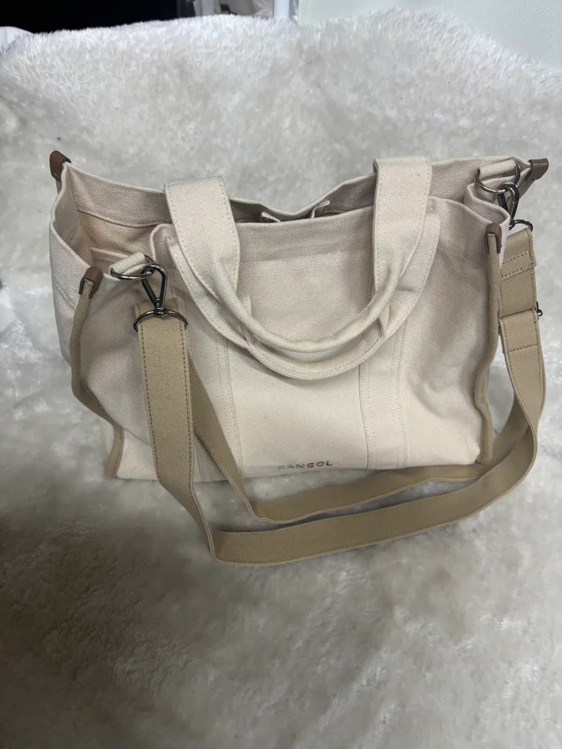 캉골(KANGOL) 샐리 캔버스 투웨이 토트백 앤 숄더백 상품이미지3