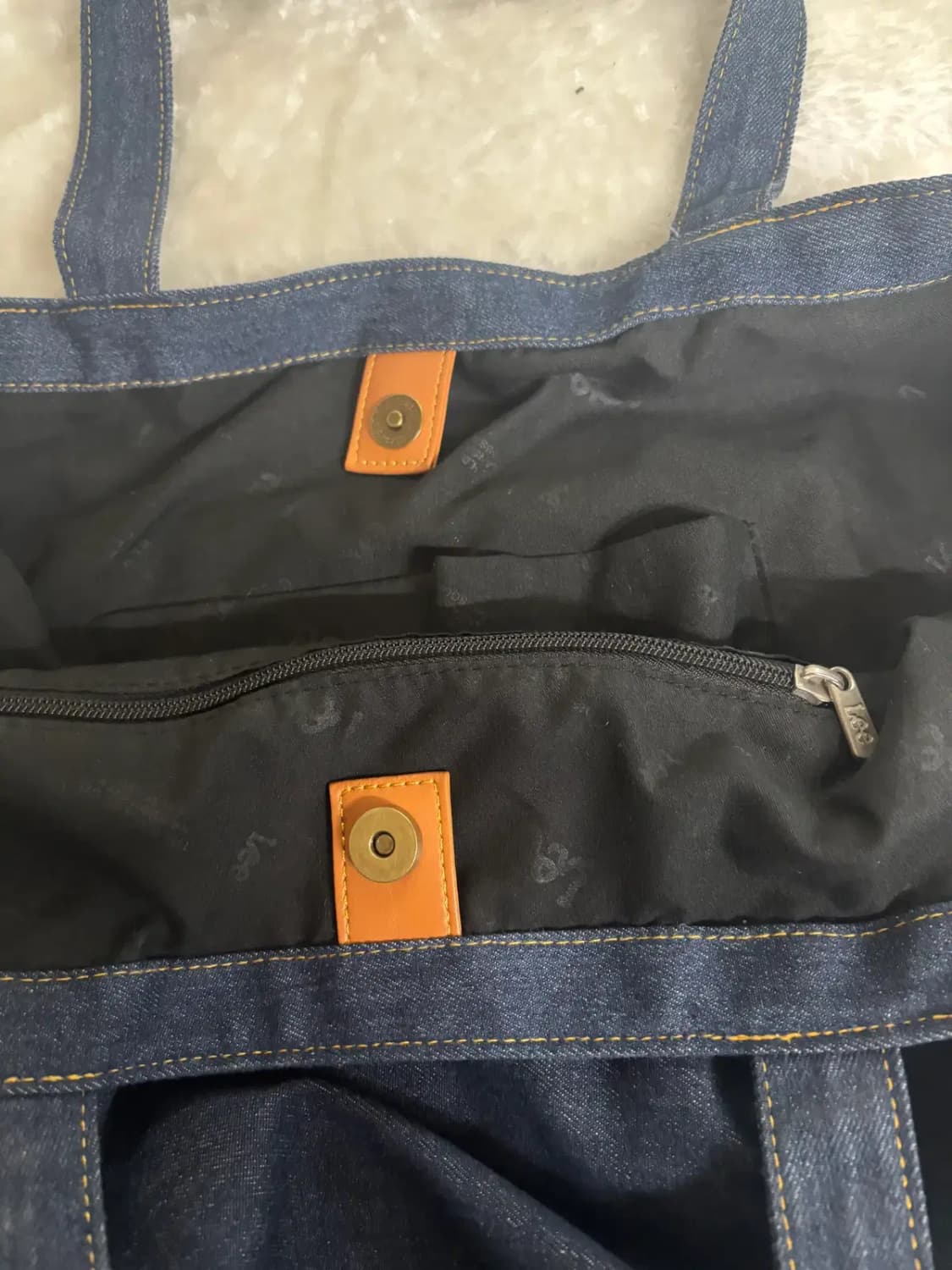 Lee (리) 데일리 데님 토트백 숄더백 상품이미지4