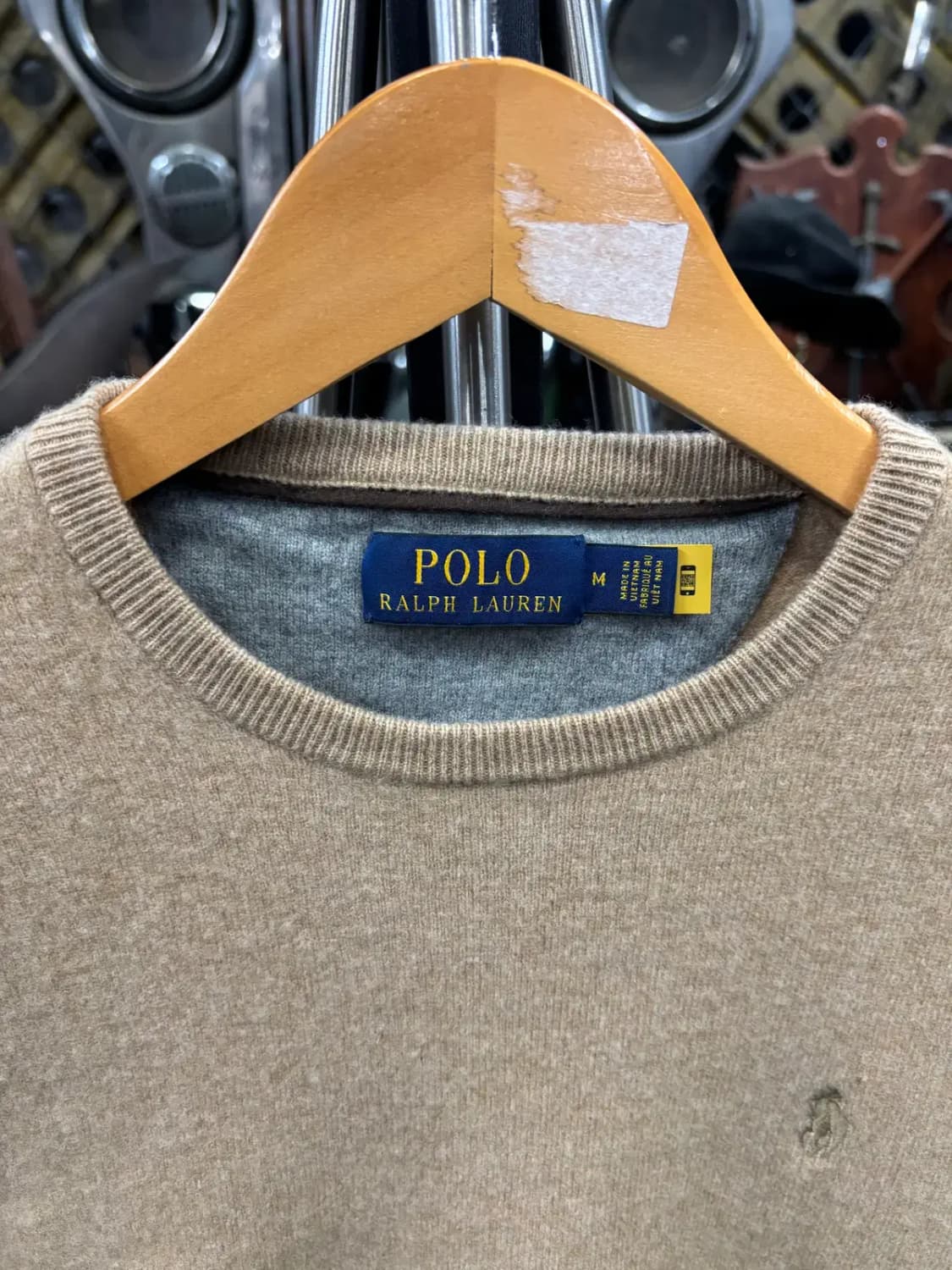 폴로 랄프 로렌 남녀공용 양모 라운드 넥 니트 스웨터 상품이미지2