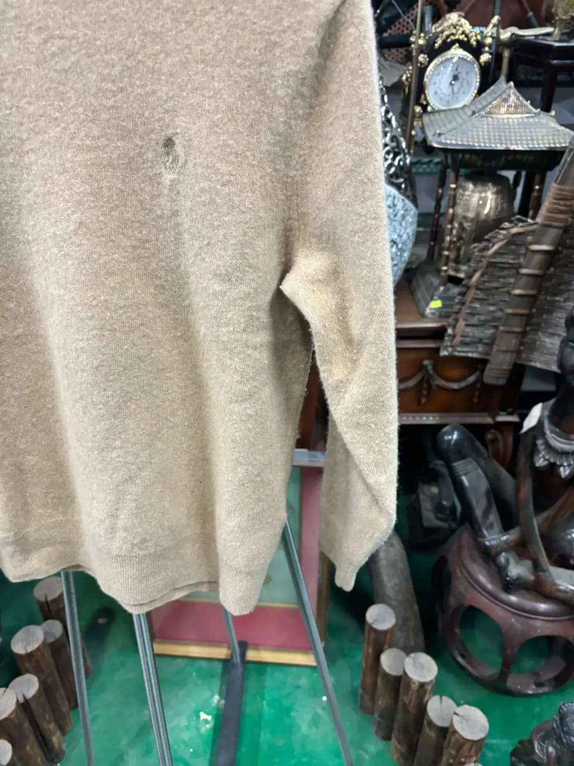 폴로 랄프 로렌 남녀공용 양모 라운드 넥 니트 스웨터 상품이미지3