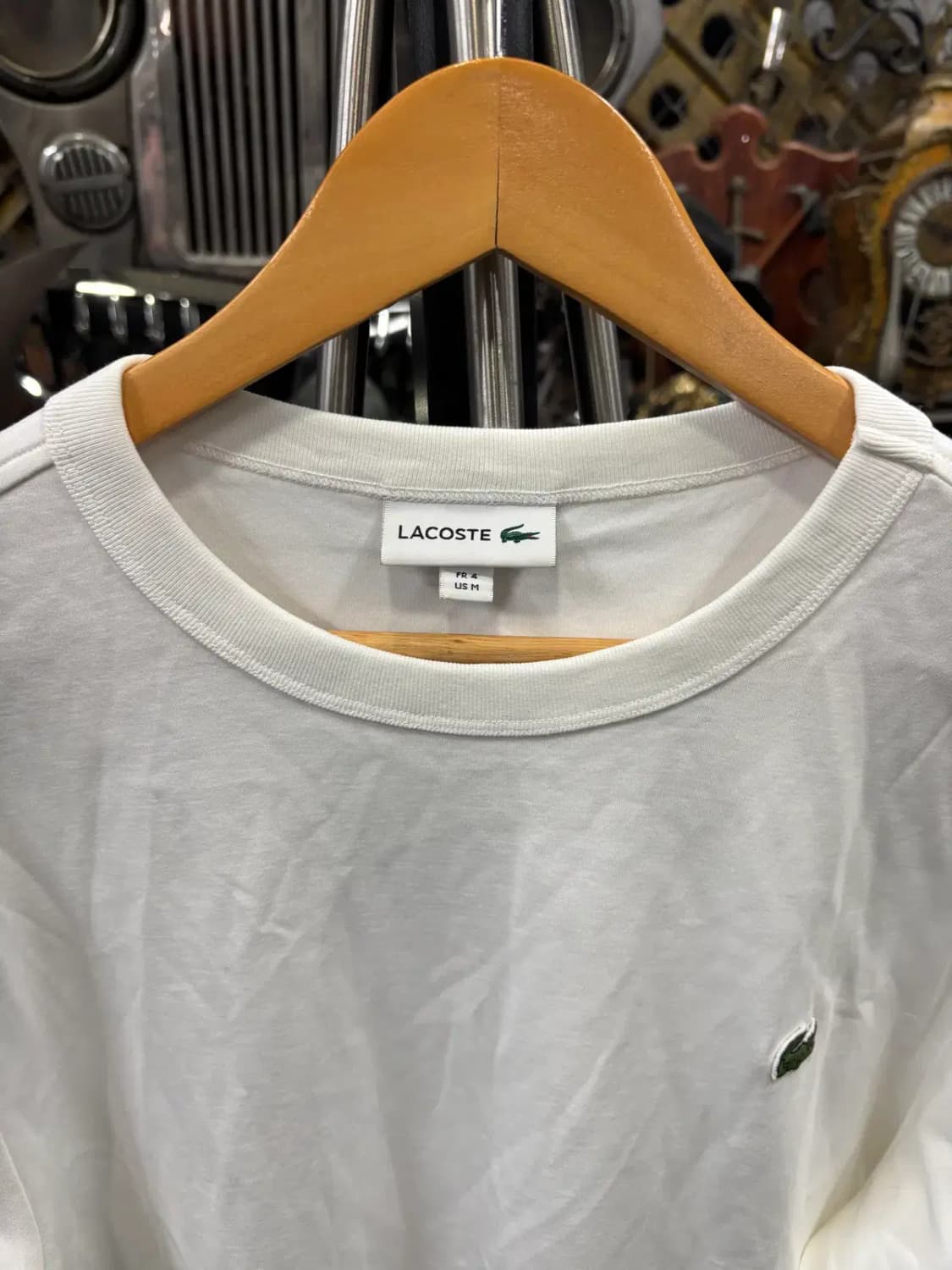 라코스테 (Lacoste)긴팔 순면 라운드넥 티셔츠 상품이미지2