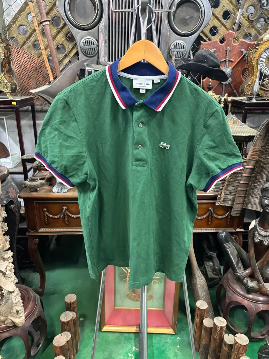 라코스테(Lacoste)레귤러 핏 반팔 폴로 셔츠 상품이미지1