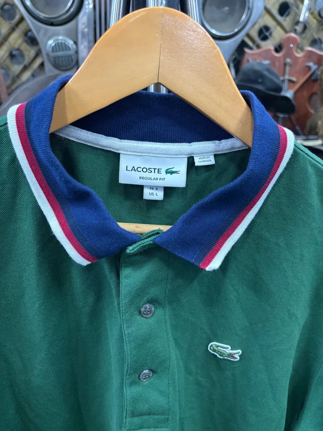 라코스테(Lacoste)레귤러 핏 반팔 폴로 셔츠 상품이미지2