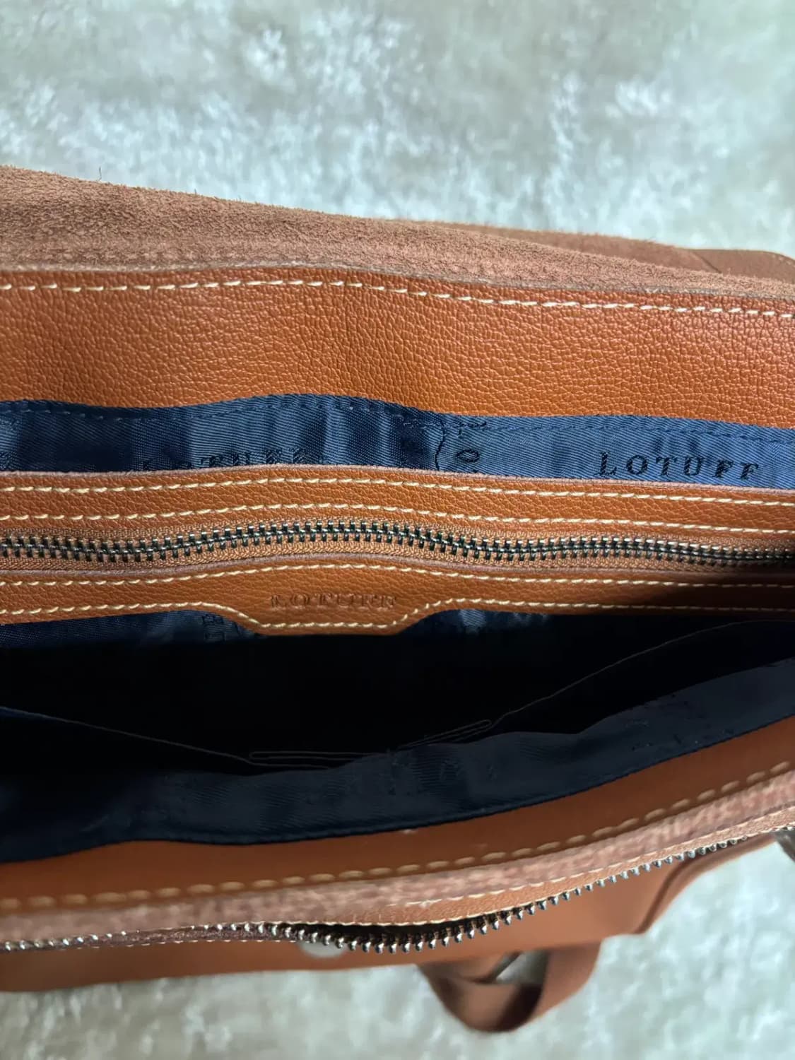 로터프(LOTUFF) 브라운 가죽 백팩 상품이미지2