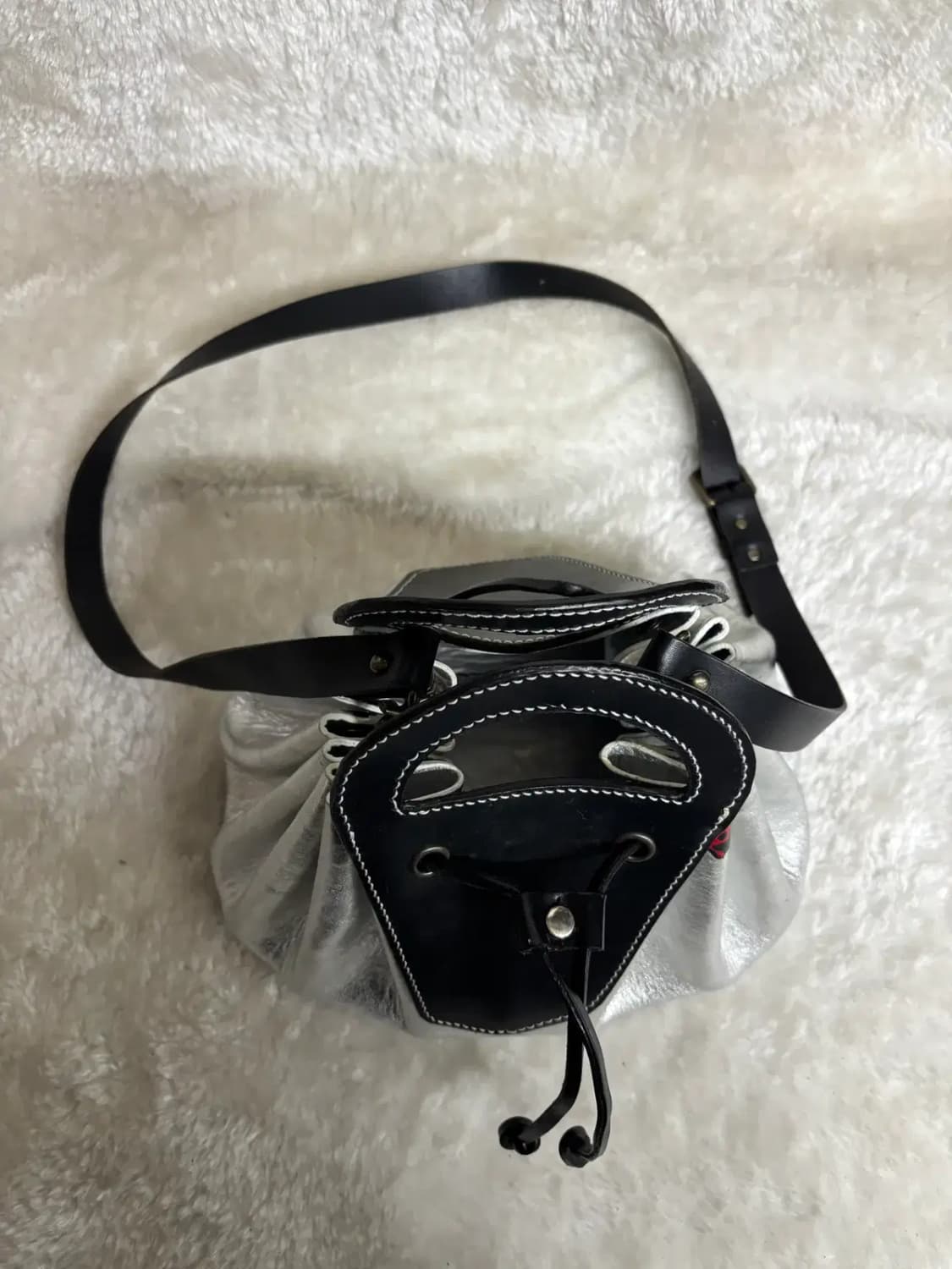 실버 드로스트링 백 복조리 백 상품이미지2