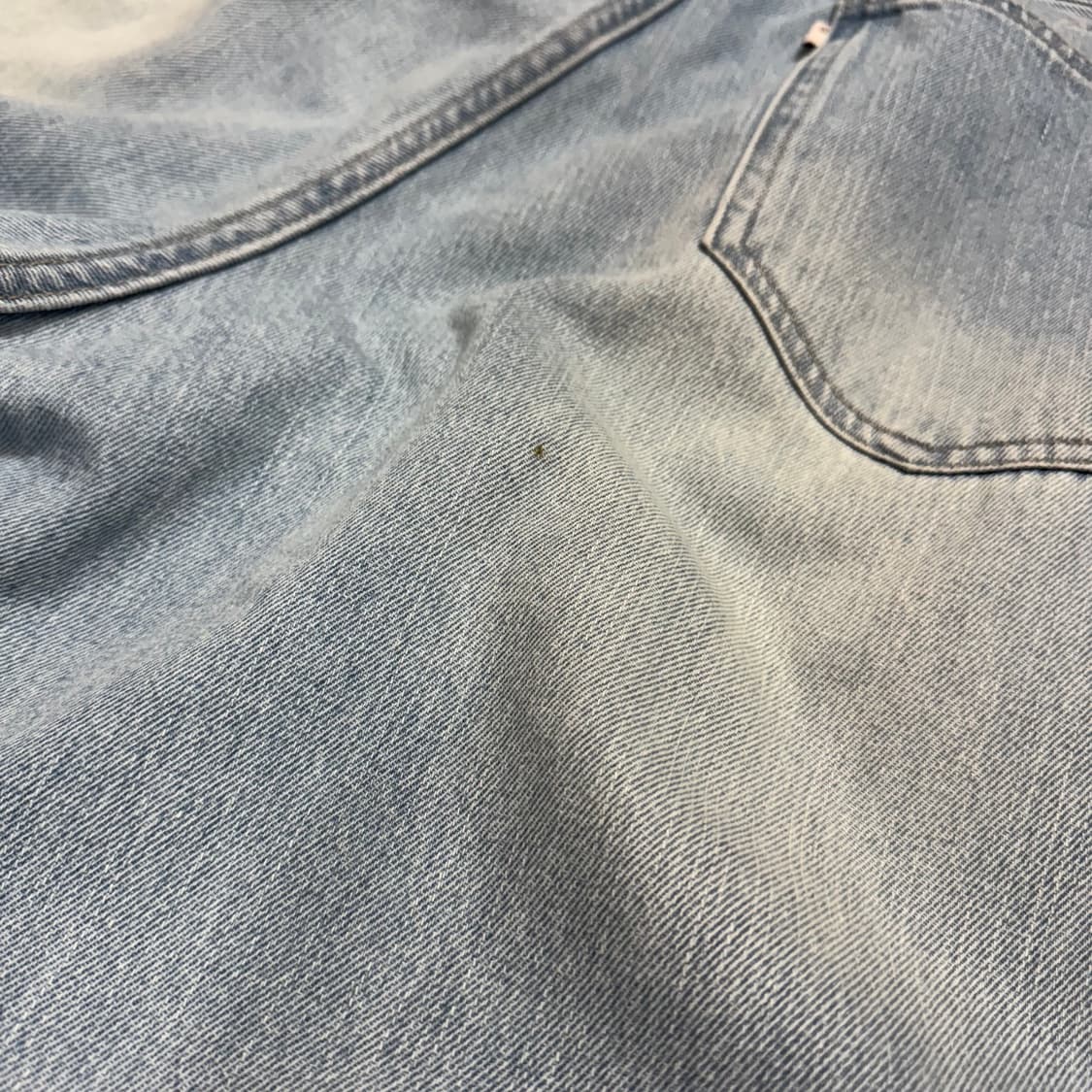 INHERIT 라이트블루컬러 워시드 루즈 와이드 데님 팬츠 상품이미지7