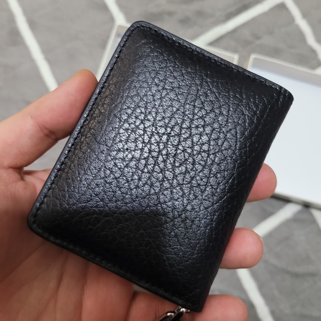 정품 마르지엘라 블랙 카드지갑 키링 풀박스 상품이미지3