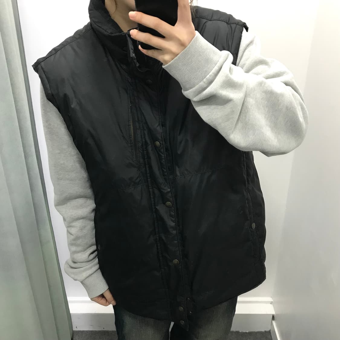 폴로 블랙 투웨이 패딩조끼 상품이미지2