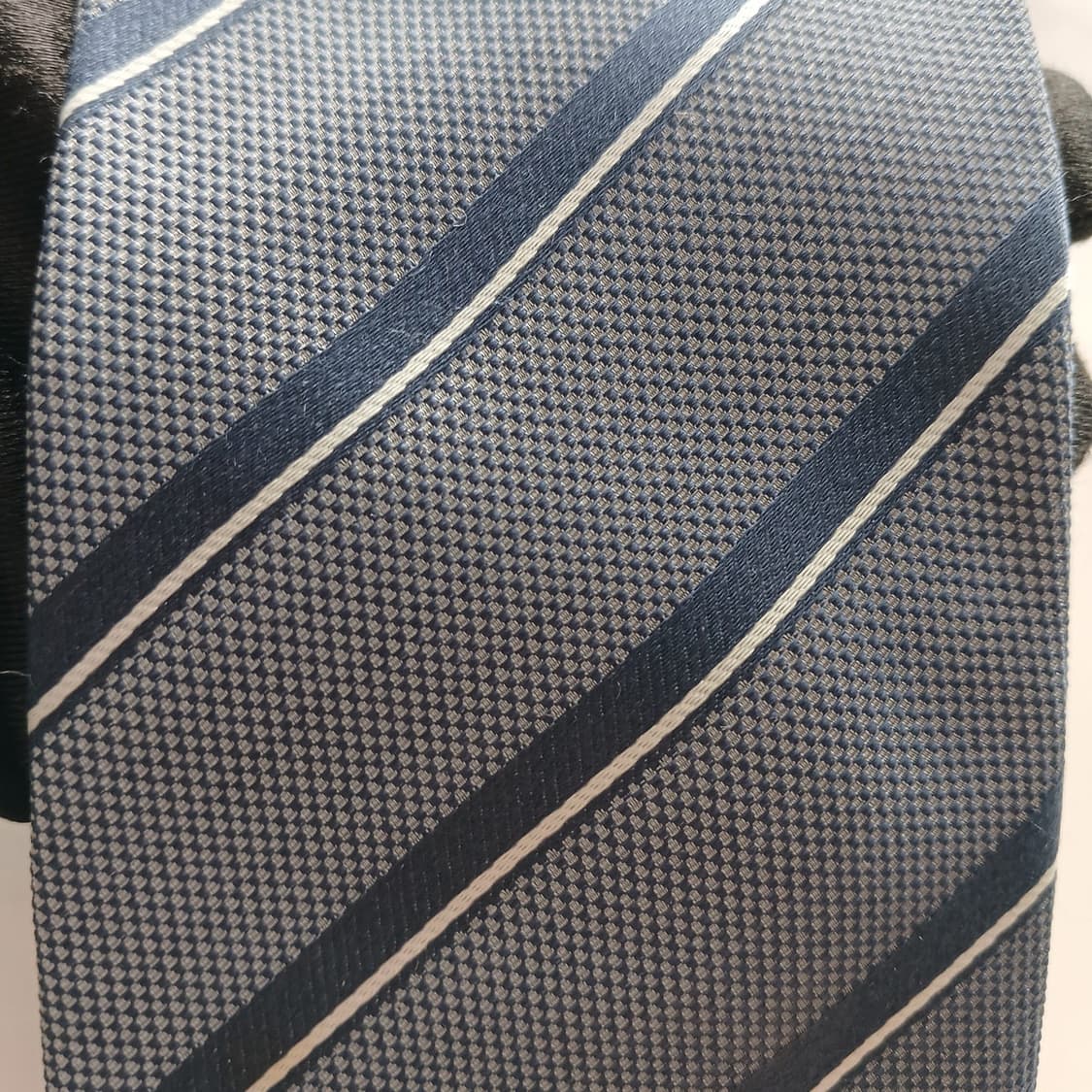 닥스 실크 네이비 스트라이프 슬림 넥타이 7.8cm A+등급 A18766 상품이미지6