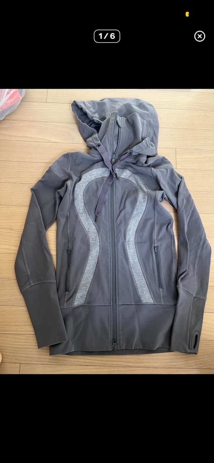 Lululemon scuba hoodie grey purple 상품이미지1