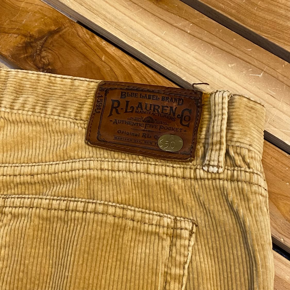 90s 미국 빈티지 폴로랄프로렌 코듀로이 팬츠 골덴바지 상품이미지4