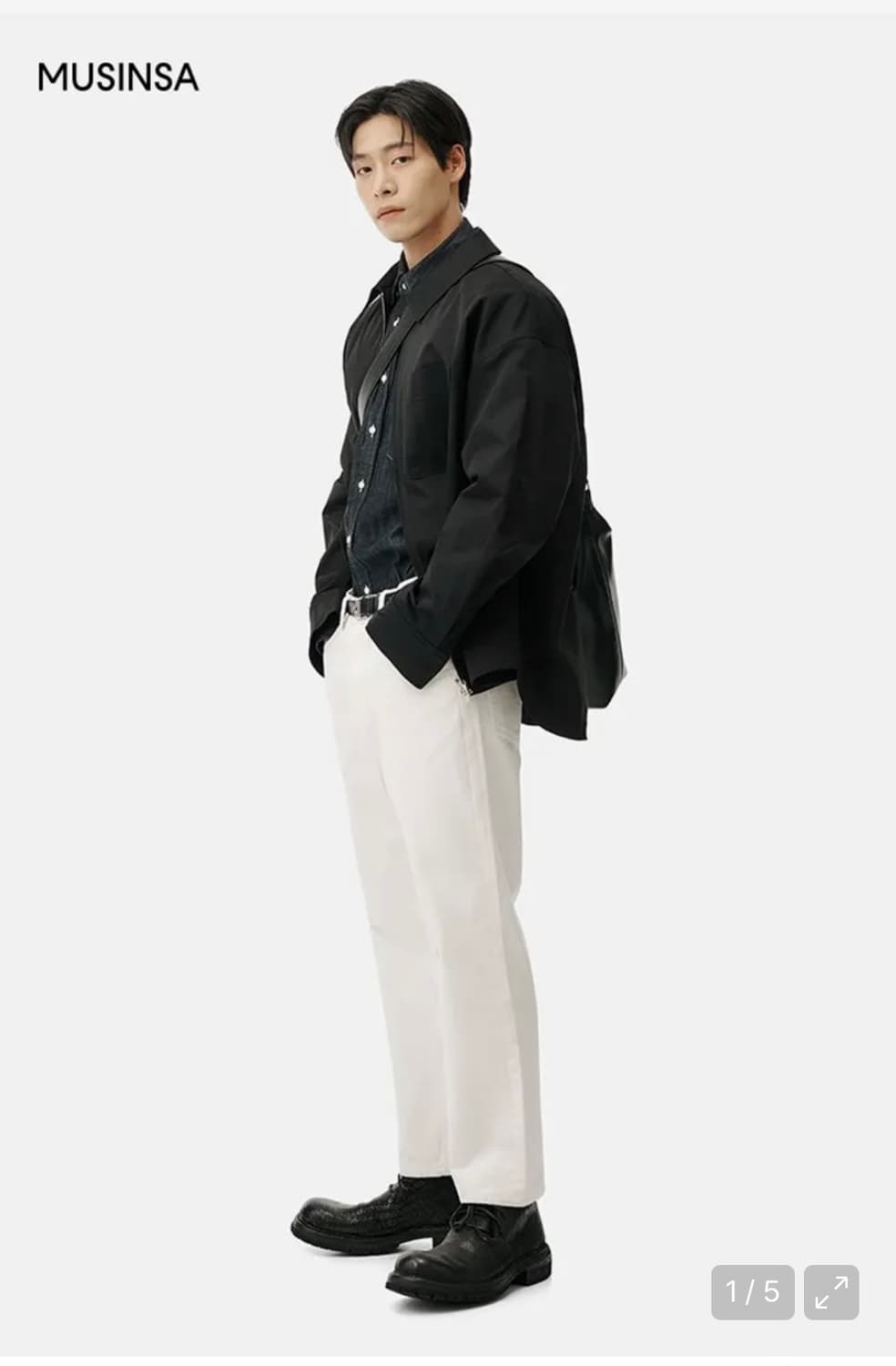 (새상품)(L) 아워데이즈 스트레이트 크롭 데님 팬츠 [CREAM] 상품이미지8