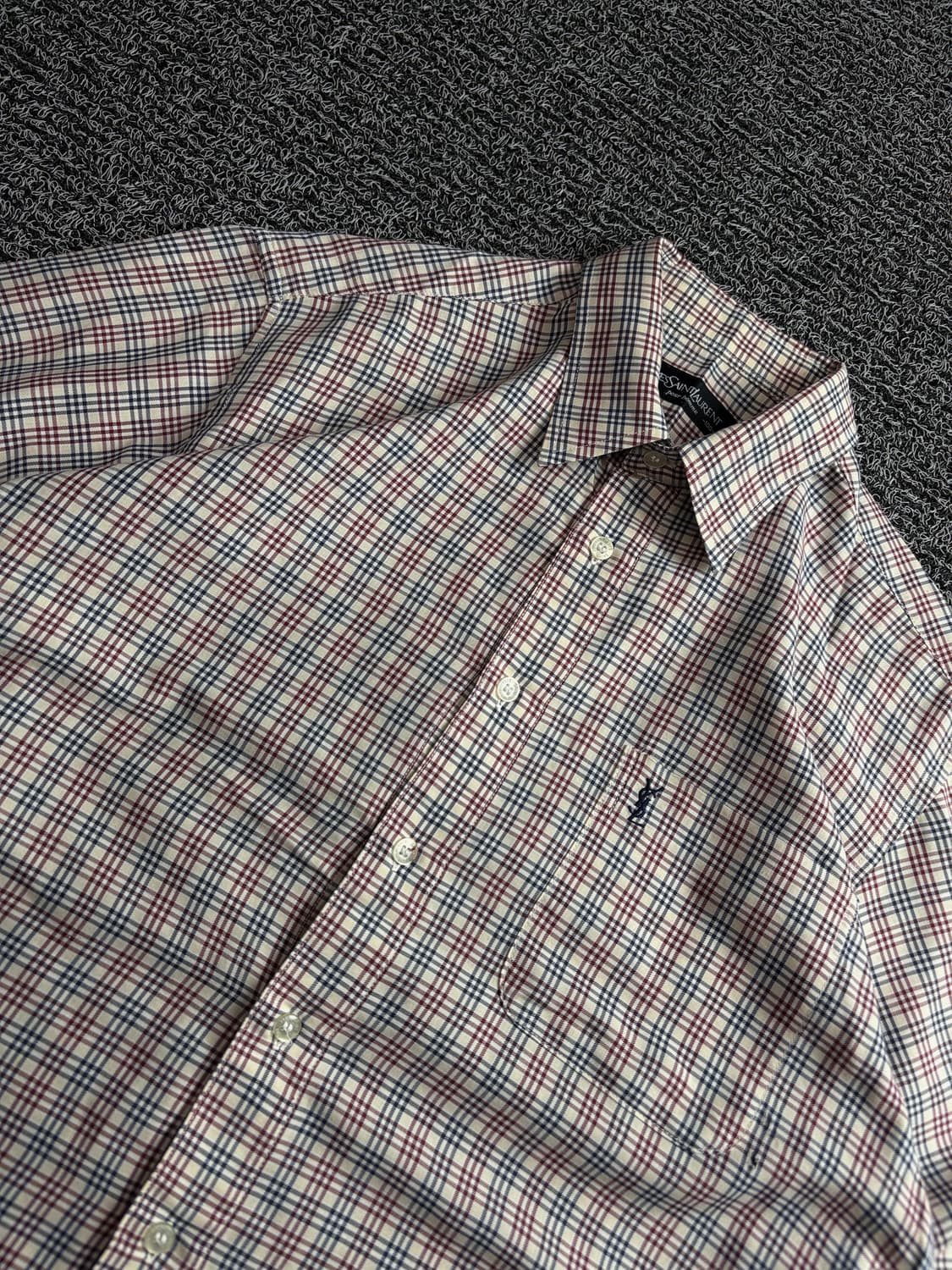 90s YSL 입생로랑 아카이브 패턴 셔츠 4064 상품이미지3