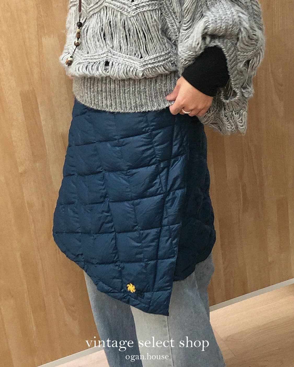 vintage daisy padded skirt 상품이미지1