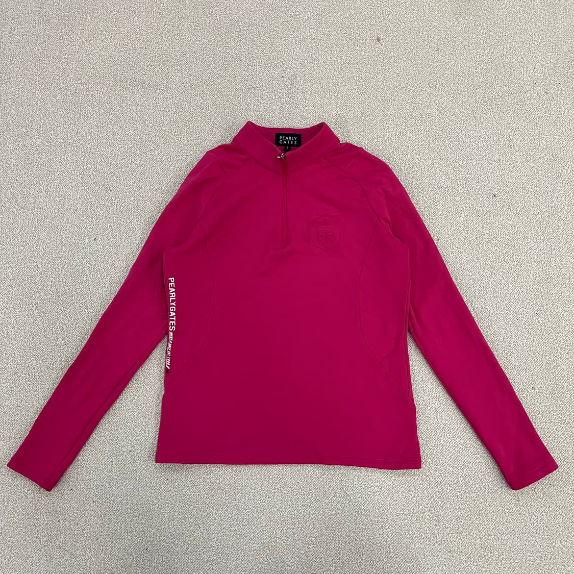 [2] 파리게이츠 여성 골프 반집업 기능성 긴팔 티셔츠 0120M1 상품이미지1