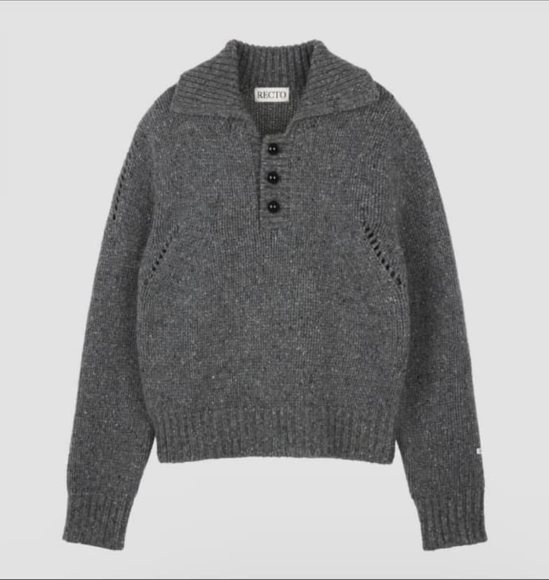 렉토 버튼업 니트 M 상품이미지1