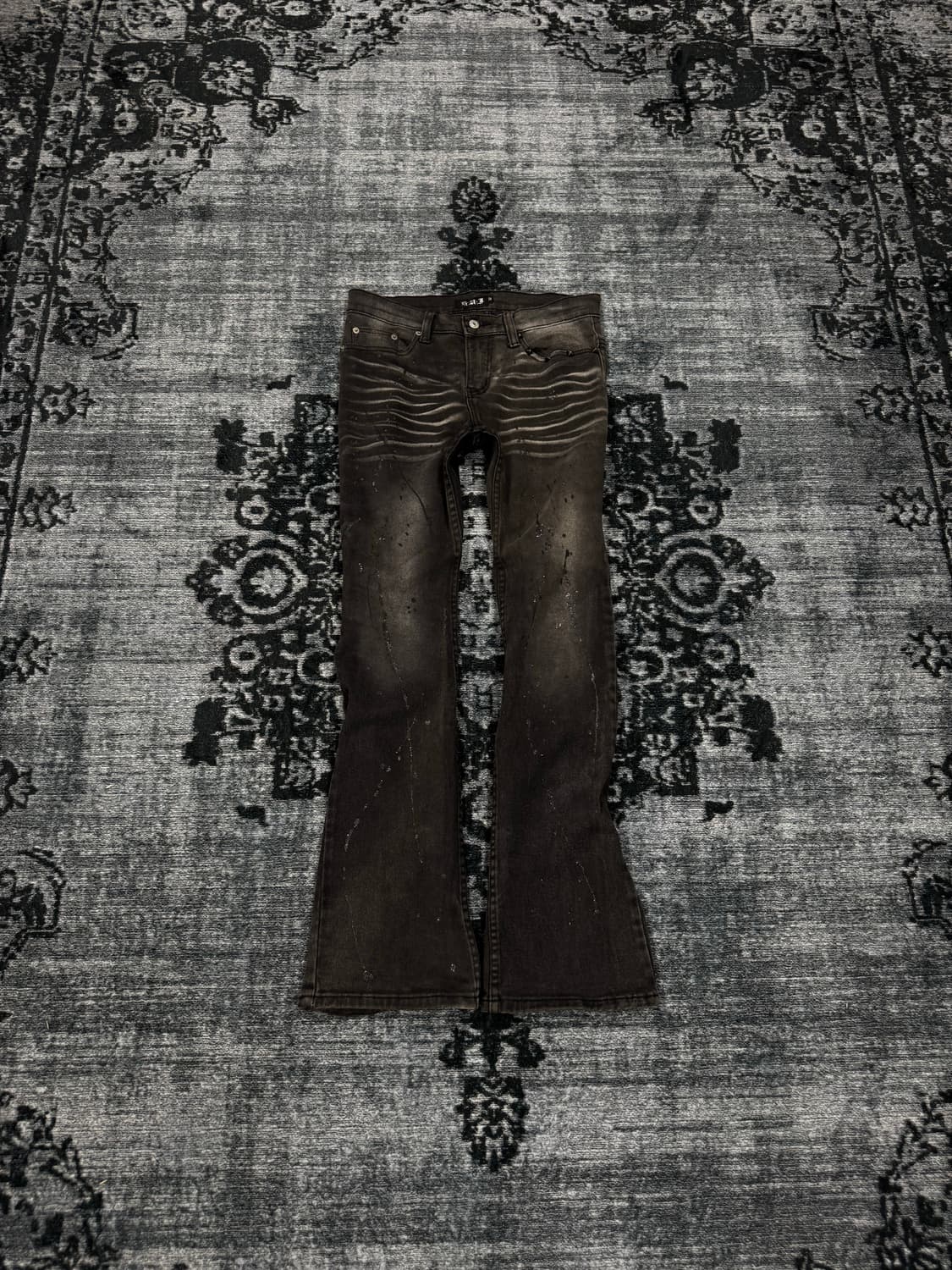 Kui 00s archive lame coating flare denim 상품이미지2