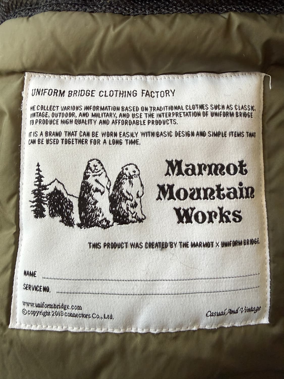 유니폼 브리지 x 마모트 레벨7 파카 110 투웨이 상품이미지6