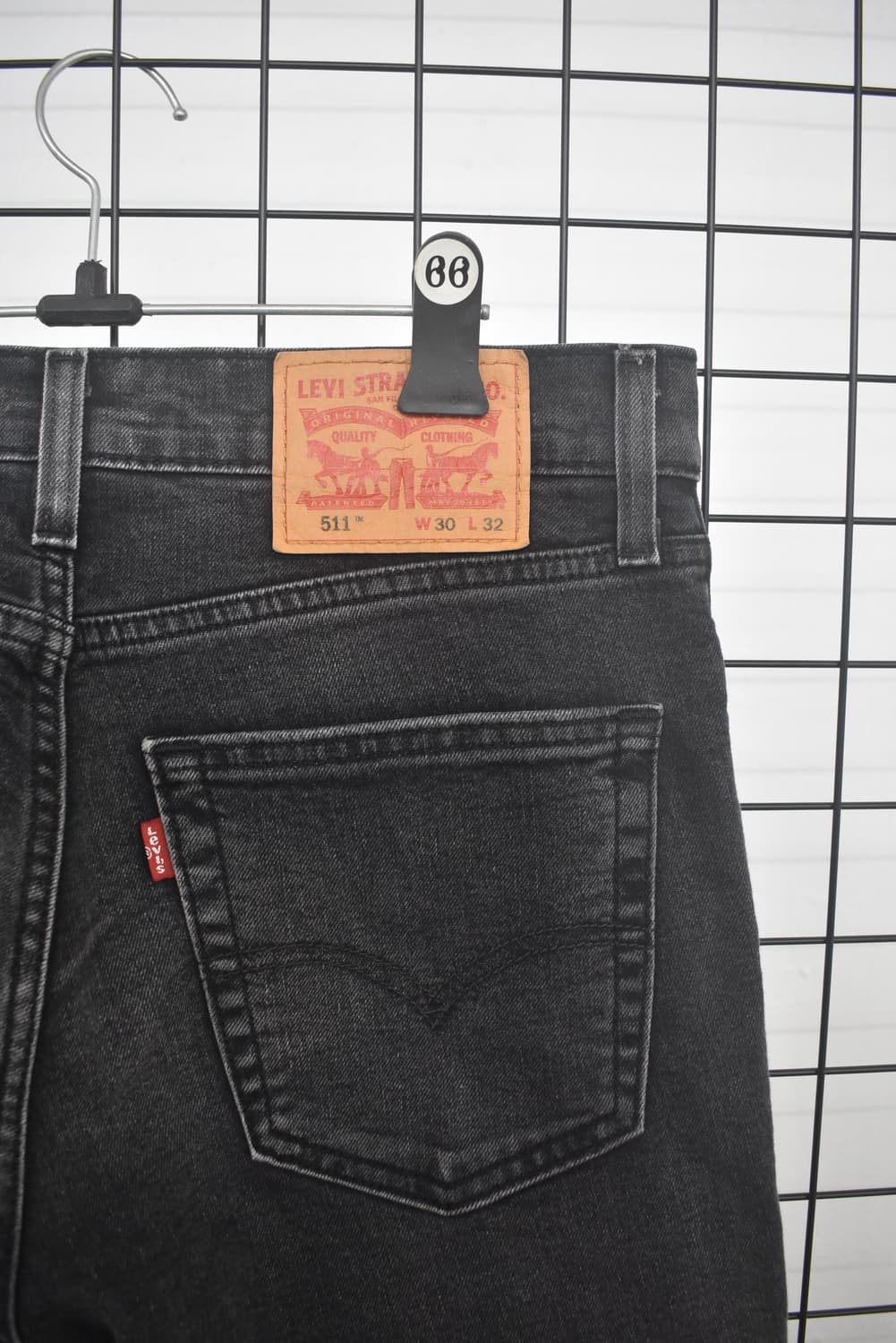 Levi’s 511 Slim Fit Denim Pants Black 상품이미지6