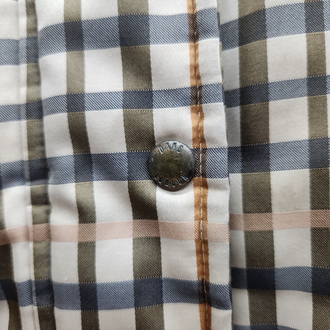 닥스 시그니쳐 체크 후드퍼 패딩 L 상품이미지3