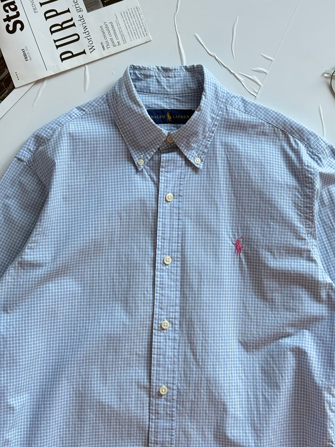 Polo 폴로랄프로렌 신형 체크 셔츠 상품이미지2