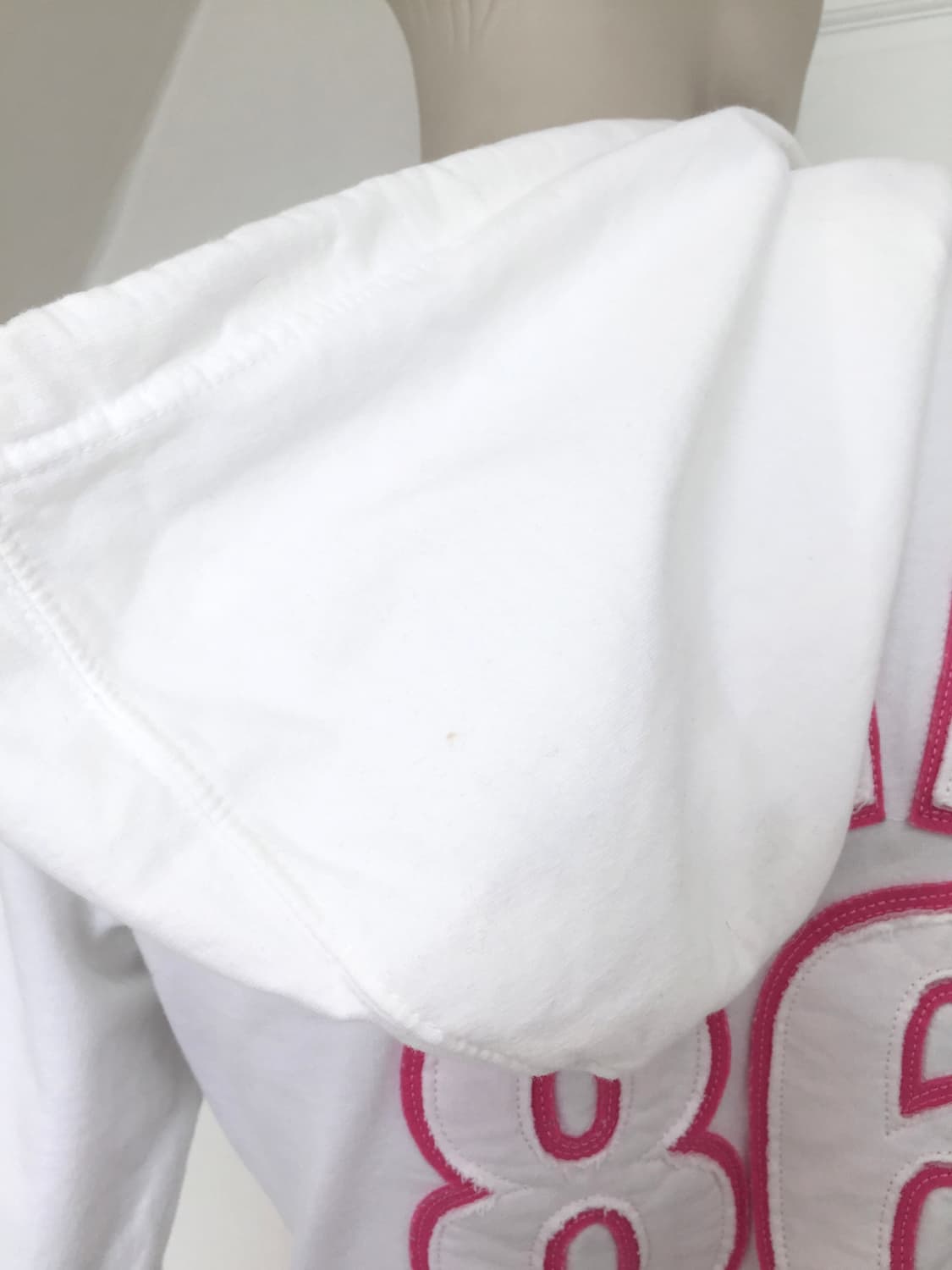 Pink Bold Number Patch Zip Hoodie 상품이미지9