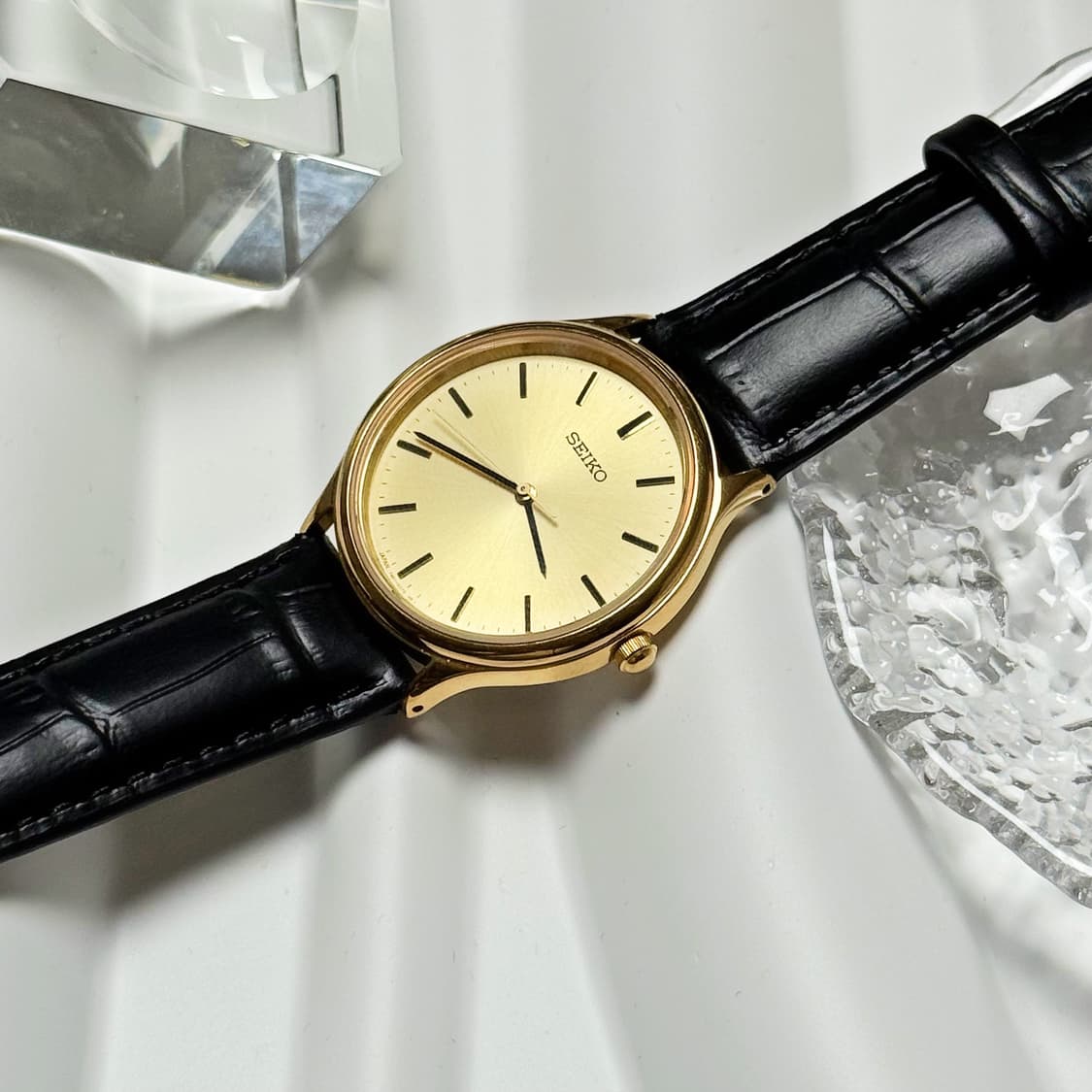 80's 90's 세이코 빈티지 골드 드레스 워치 상품이미지7