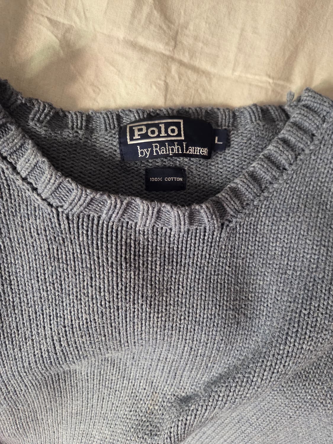 폴로 랄프로렌 블루 니트 스웨터 L 상품이미지2
