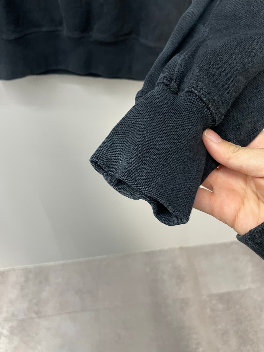 스톤 아일랜드 블랙 크루넥 스웨트셔츠 H1401 상품이미지9