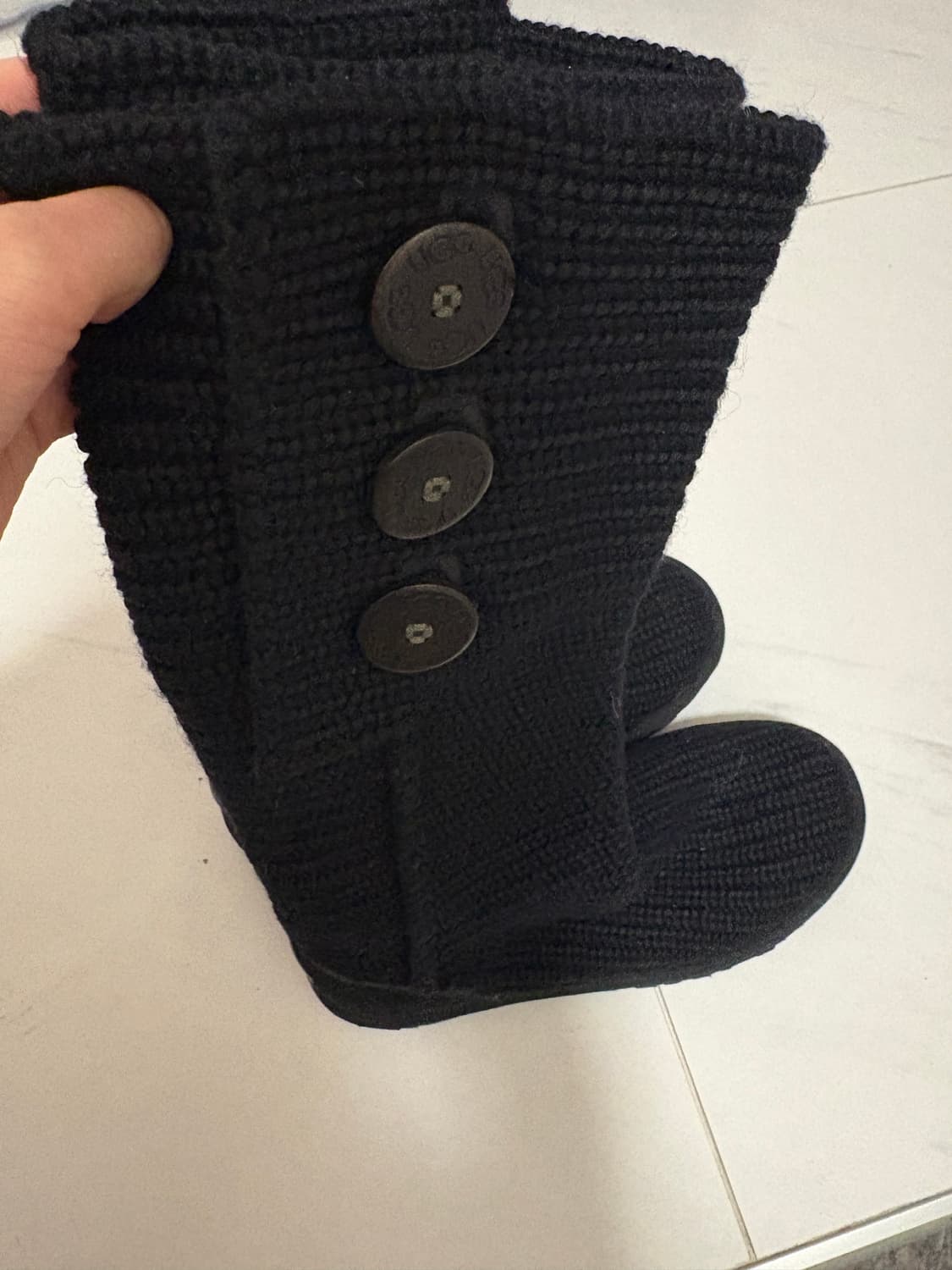 어그 카디 니트 부츠 블랙  상품이미지1