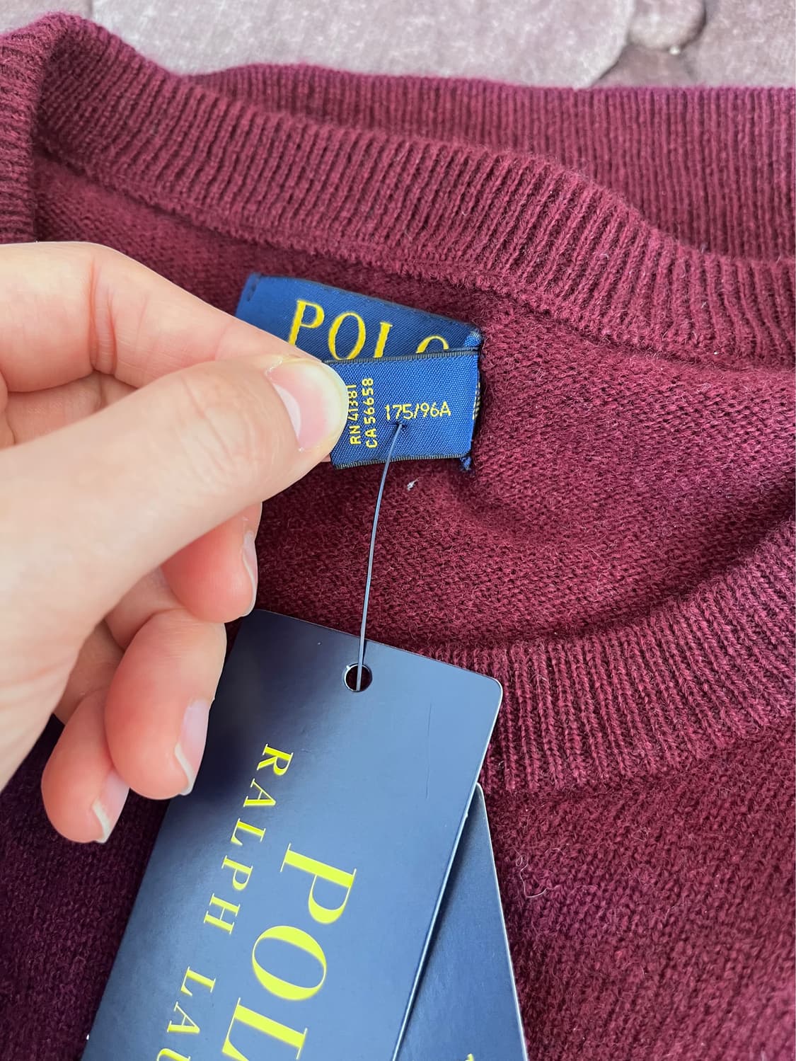 새제품)폴로랄프로렌 남성 울100라운드니트 M사이즈 상품이미지8