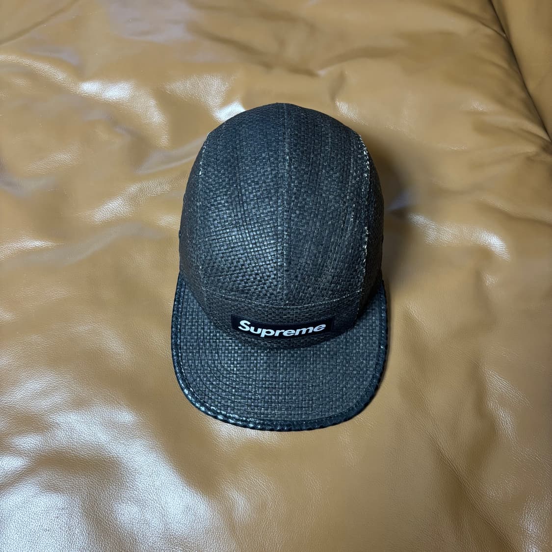 Supreme 슈프림 라탄 블랙 캠프캡 모자 (Rattan Black) 상품이미지5