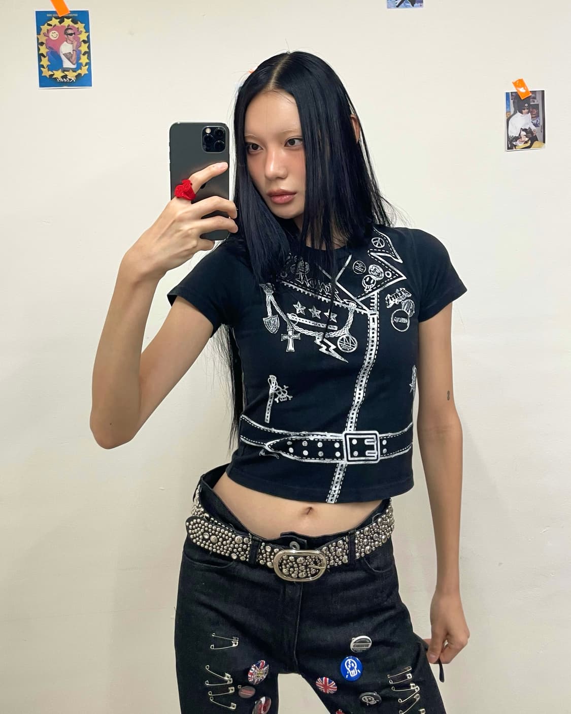 Punk Rider Jacket Long Frouille T-shirt  상품이미지1
