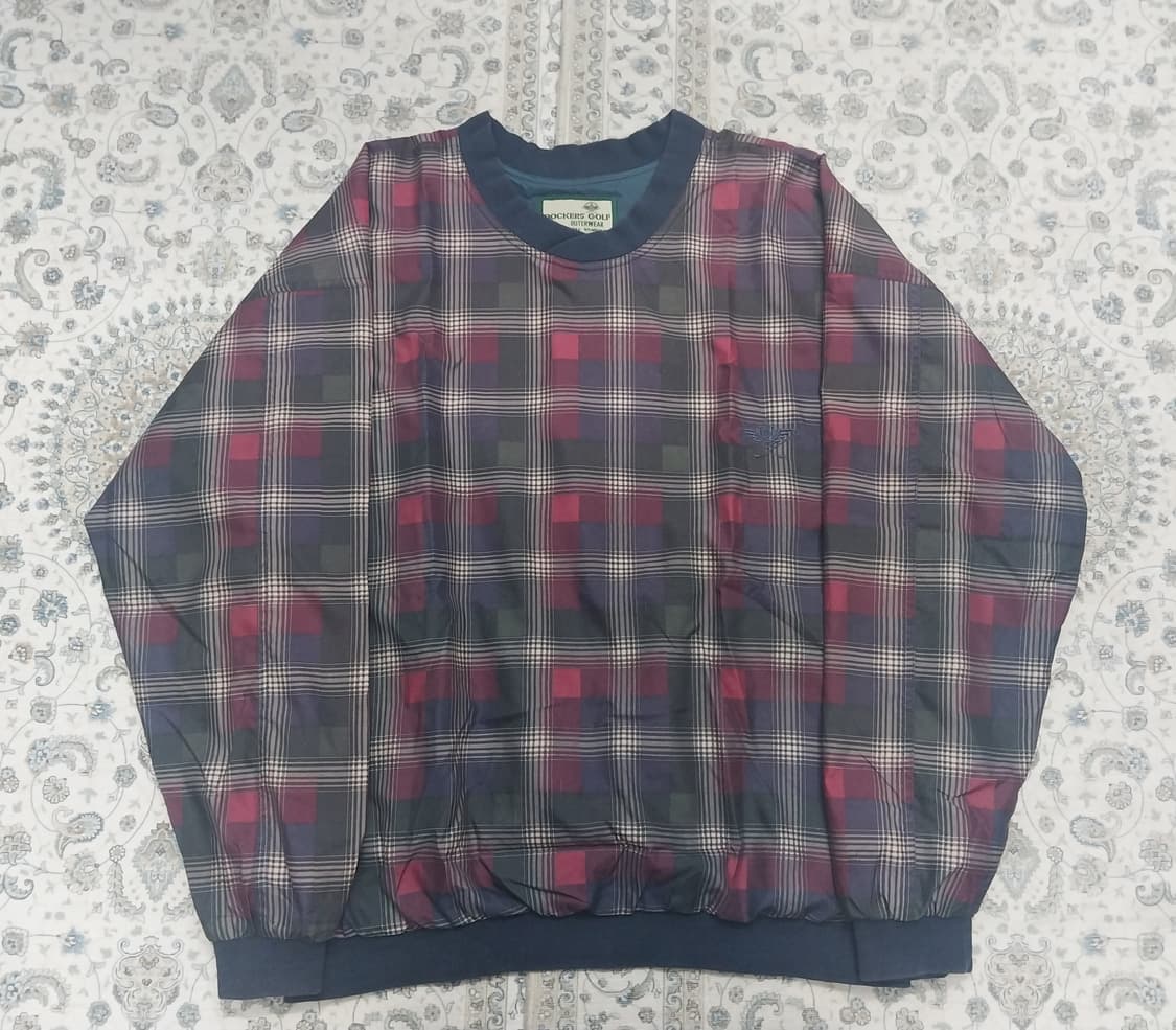 다커스 골프 체크 바람막이 웜업자켓 L (크게나옴) 상품이미지1