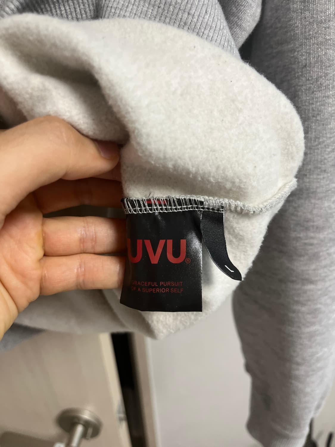 UVU 트레이닝 클럽 후드 그레이 L 상품이미지3