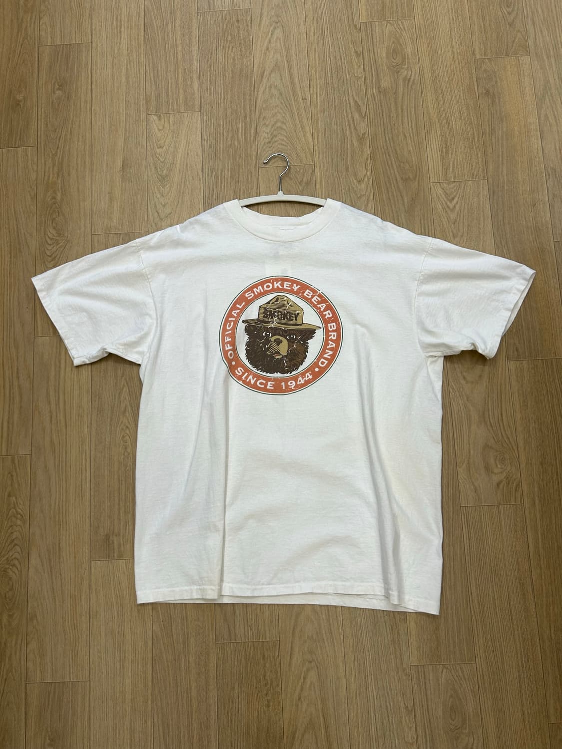 90‘s 스모키베어 Smokey Bear USA 싱글스티치 반팔티 상품이미지7
