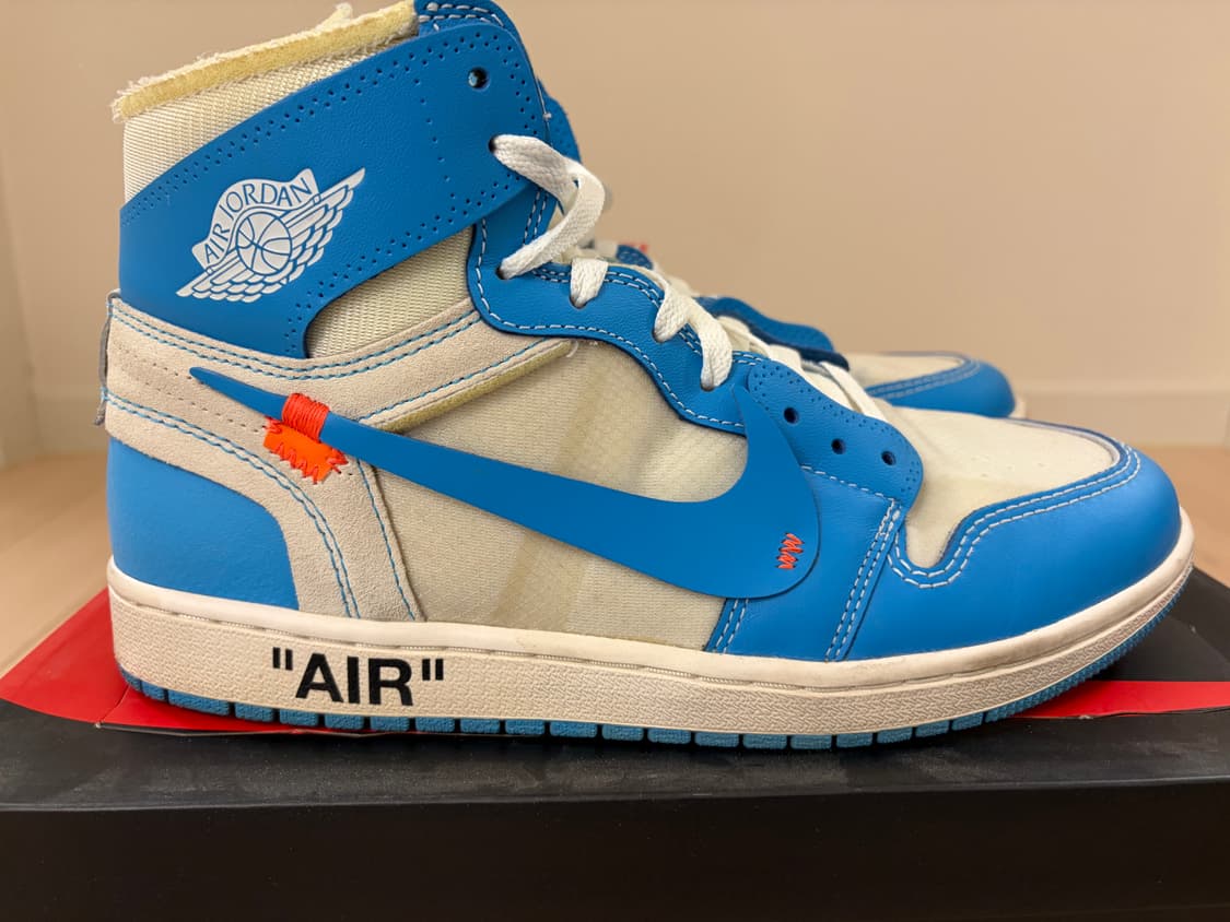 조던 1 x 오프화이트 레트로 하이 유니버시티 블루 상품이미지4