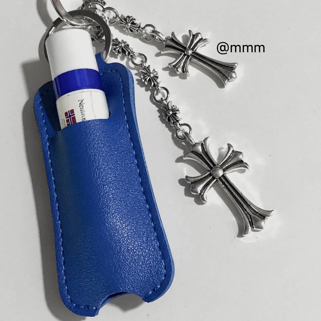 [Unisex💙] 립밤 가죽 케이스 키링 열쇠고리 상품이미지4