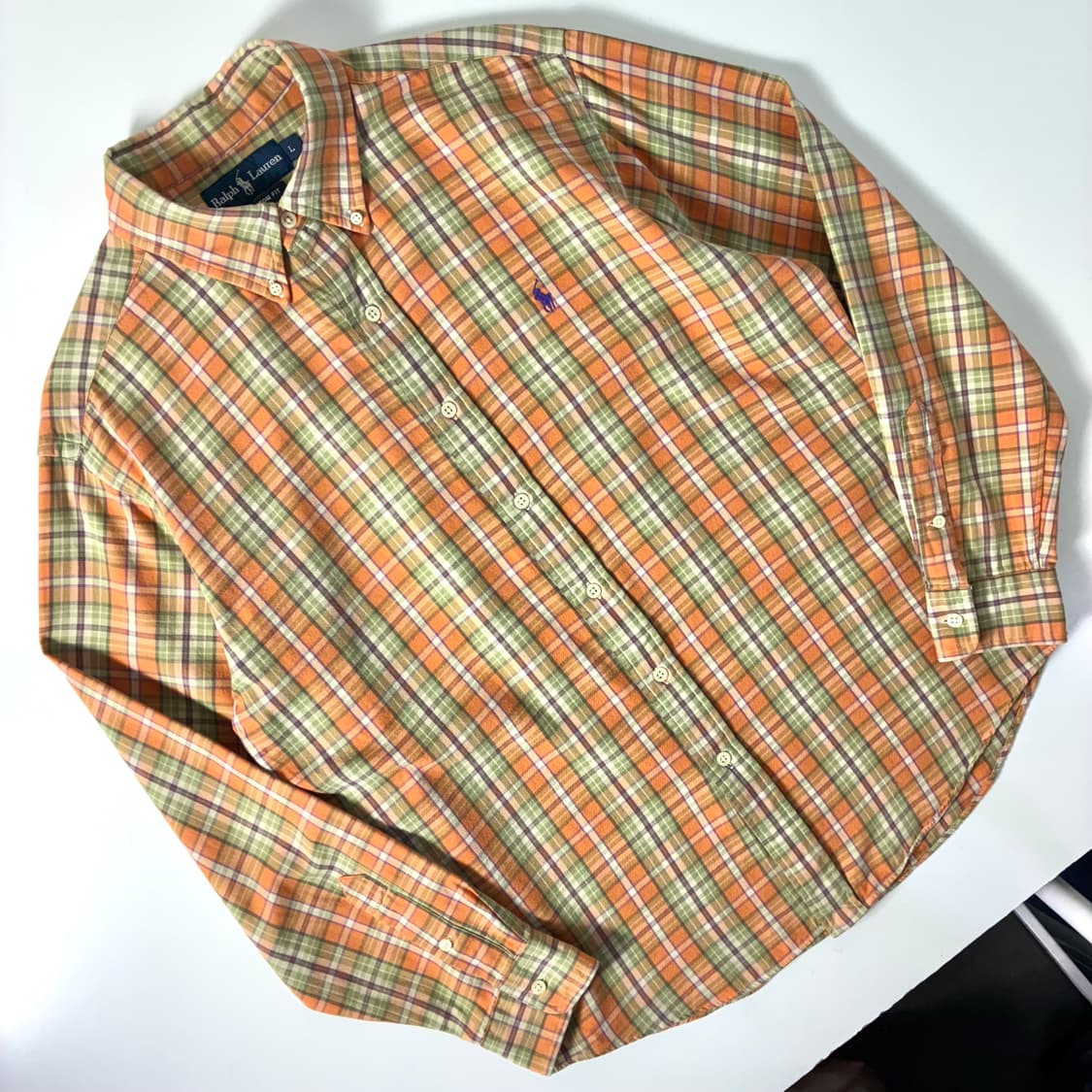 Polo  폴로 랄프로렌 자수 코튼 체크 셔츠 상품이미지2