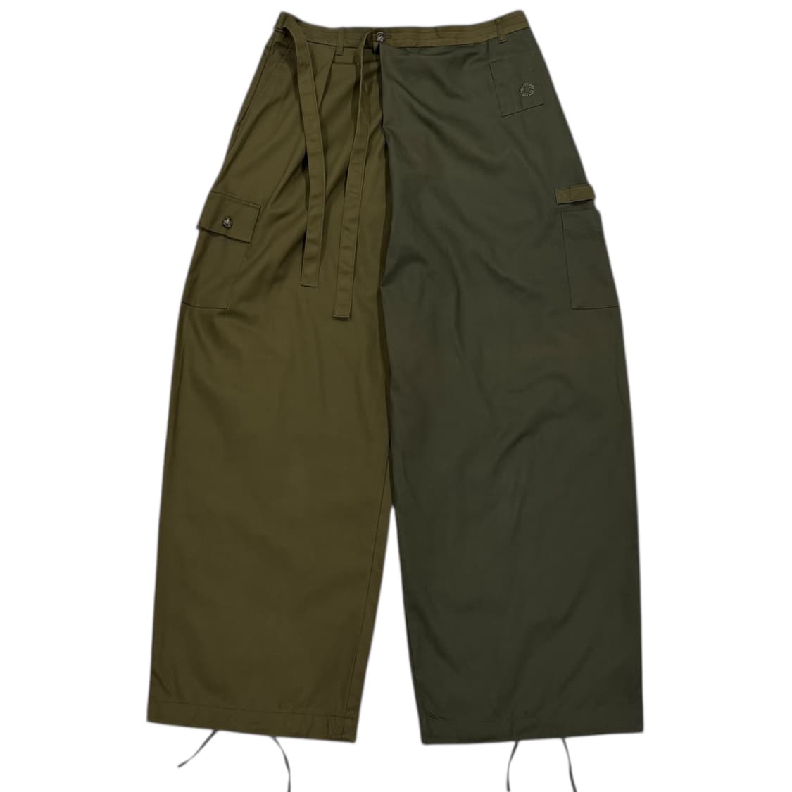 선대스쿨 플리츠 한복 카고팬츠 바지 올리브 XL 상품이미지1
