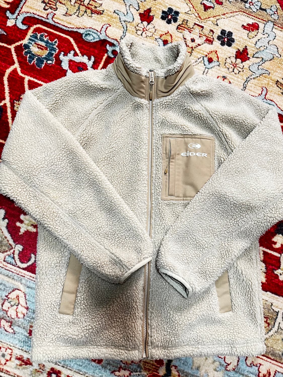 아이더 양털 플리스 자켓 후리스 아이보리 M 상품이미지1
