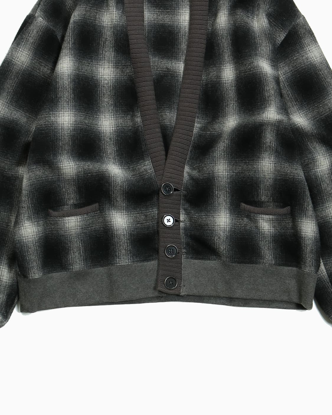  BOWWOW Wool Check Cardigan 상품이미지4