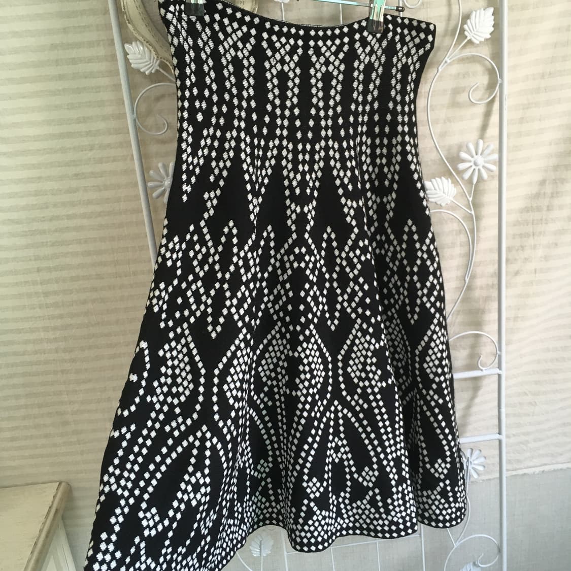 일본빈티지 에스닉 패턴 블랙 스커트 상품이미지6