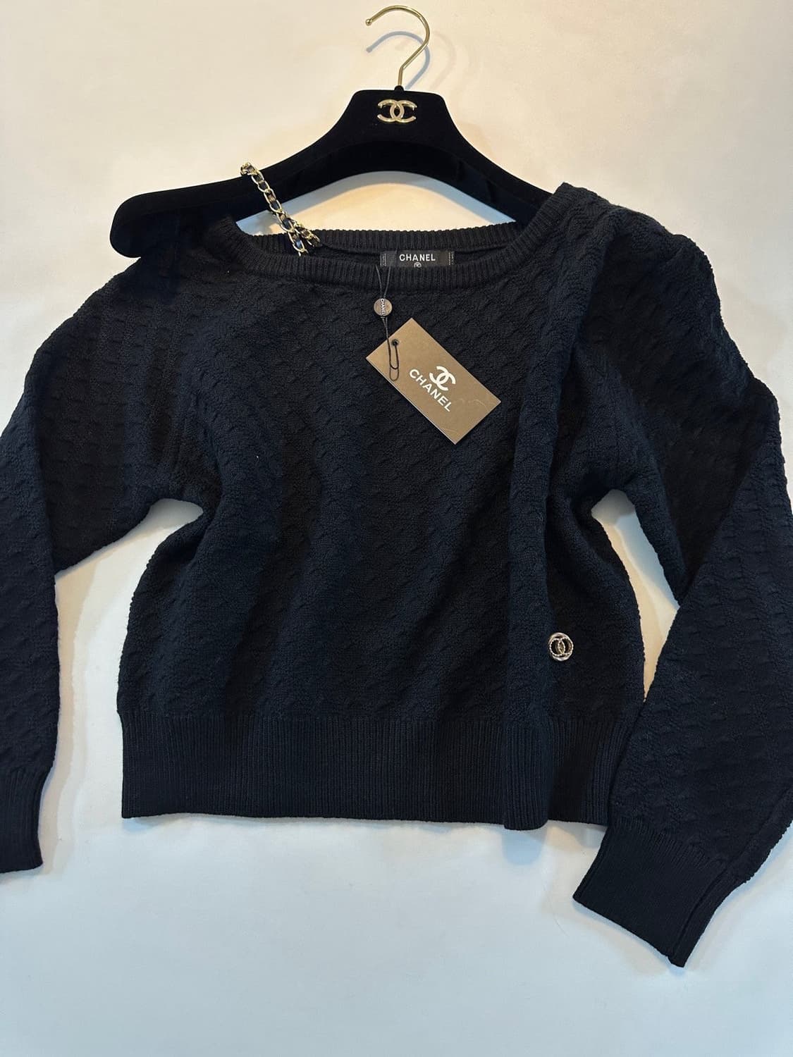 (새상품)샤넬체인니트 상품이미지3