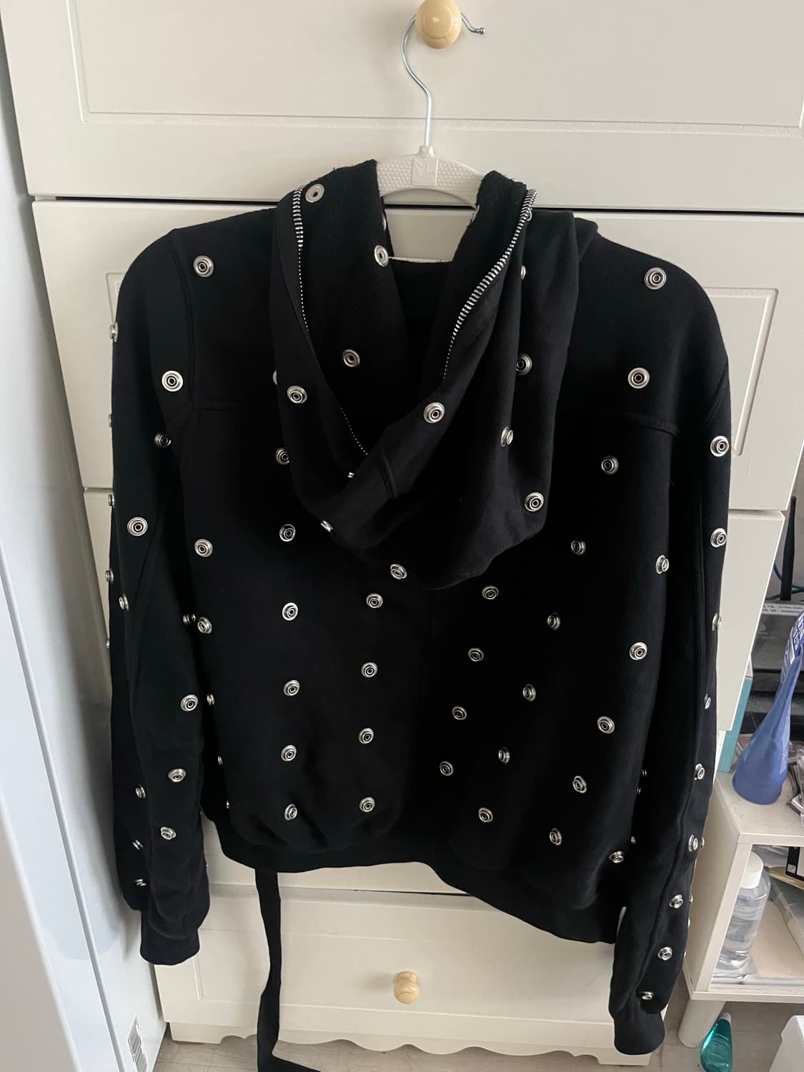 릭오웬스다크쉐도우 스터드 후드집업 M 상품이미지5