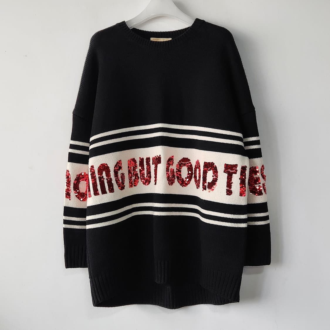 마쥬 maje 스팽글 포인트 니트 스웨터 상품이미지3