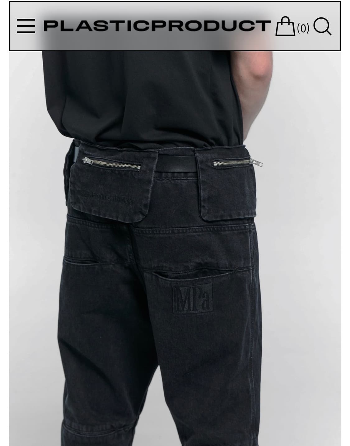 플라스틱프로턱트  MPa BAG PANTS (BLACK) s 상품이미지4